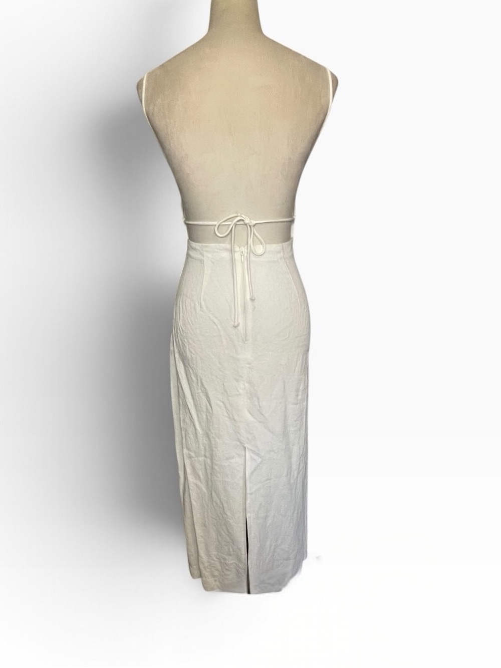 Zara limited edition linen dress in oyster white - Picture 3 of 7